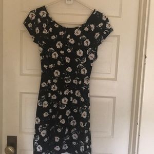 So Floral Dress with Cutouts